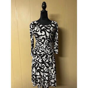 Size 6 – En Focus Studio Black & White Print Dress